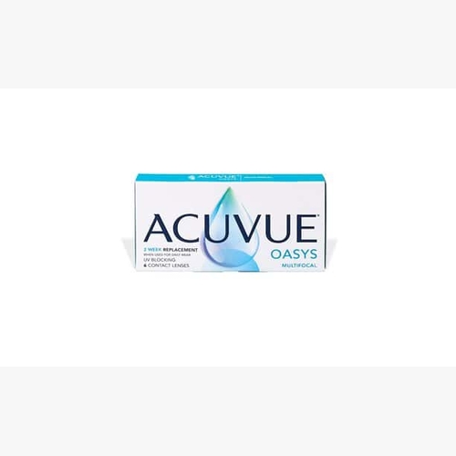 Lentilles de contact Acuvue Oasys Multifocal 6 L - Vue de face