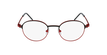 Óculos graduados MARS BKRD preto/vermelho - Vista de frente
