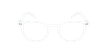 ÓCULOS GRADUADOS FORTY (óculos Leitura, várias grad.) c/ filtro luz azul branco/branco - Vista de frente