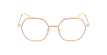 LUNETTES DE VUE femme MAGIC 153 orange/corail mat - Vue de face