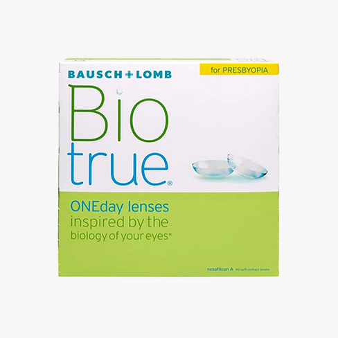 Lentilles de contact BioTrue Presbyte 90 L Vue de face
