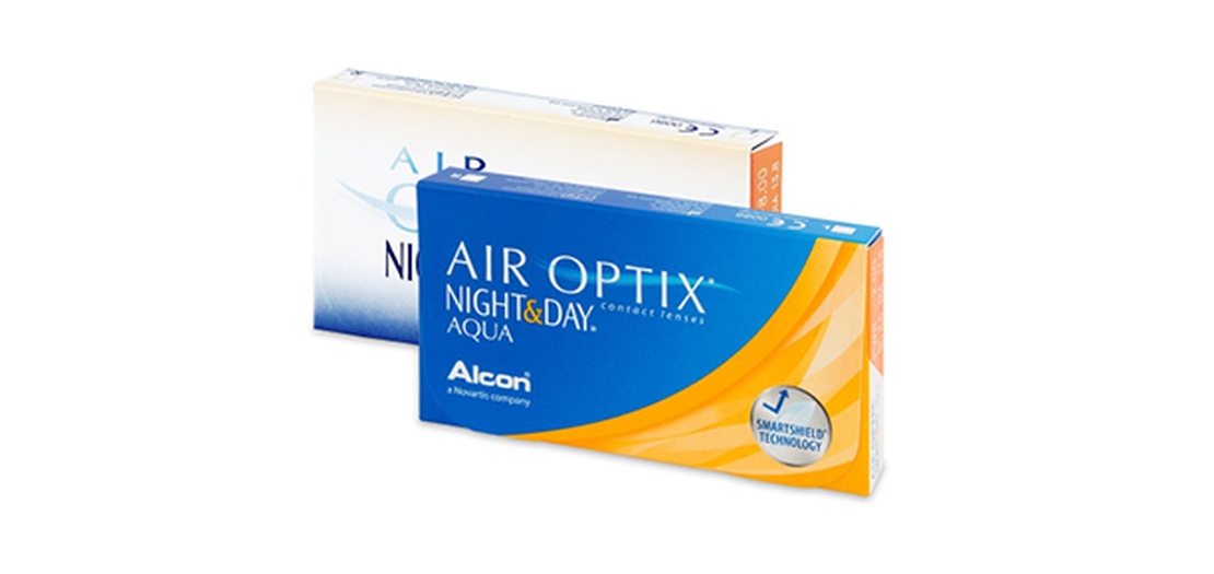 Lentilles de contact Air Optix Aqua Night Day 6,4 6L Lentilles de contact Air Optix Aqua Night Day 6,4 6L