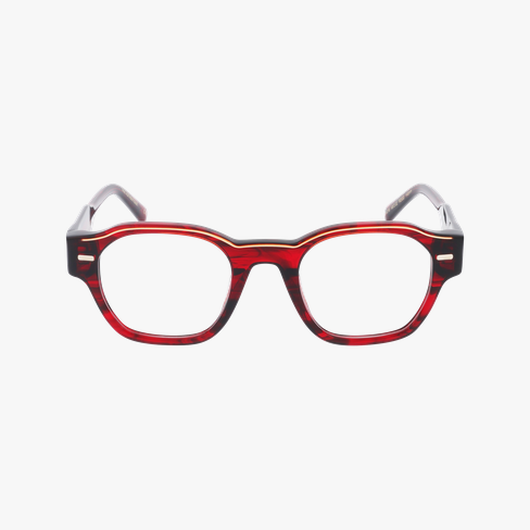 LUNETTES DE VUE CARACTERES FIL D'OR AUTHENTIQUE rouge