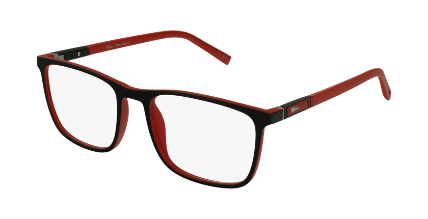 Óculos graduados homem MALO BK (TCHIN-TCHIN +1€) preto/vermelho - vue de 3/4