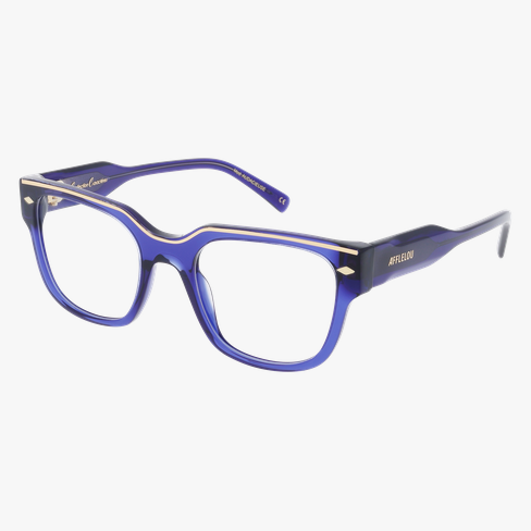 LUNETTES DE VUE femme CARACTERES FIL D'OR AUDACIEUSE bleu