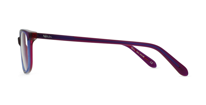 Lunettes de vue femme SOLINE violet - Vue de côté