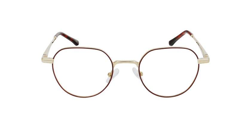 Óculos graduados MAGIC 95 BU vermelho/dourado - Vista de frente