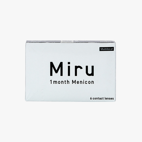 Lentilles de contact Miru 1 month Multifocal 6 L Vue de face