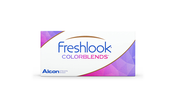 Lentilles de contact FreshLook ColorBlends Amethyst 2L - Vue de face