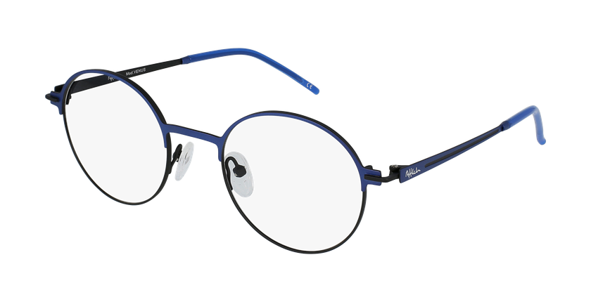 Óculos graduados senhora VENUS BLBK azul/preto - vue de 3/4