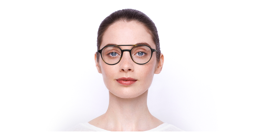 LUNETTES DE VUE TMF74 écaille - Vue de face
