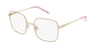 Óculos graduados criança STELLA PK (TCHIN-TCHIN +1€) rosa/dourado - vue de 3/4