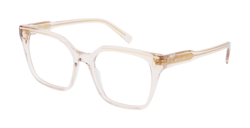 LUNETTES DE VUE femme CARACTERES FIL D'OR EFFRONTEE marron - Vue de face