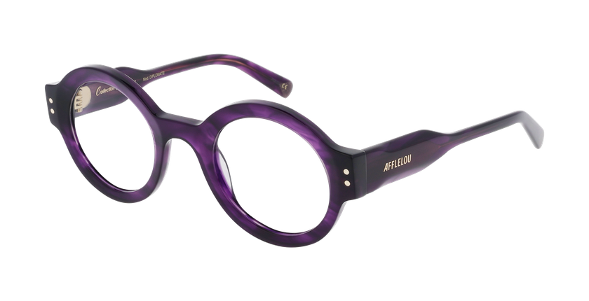 Lunettes de vue femme CARACTÈRES DIPLOMATE violet - Vue de face