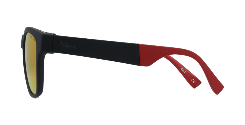 Óculos de sol homem GEANT POLARIZED BK preto/vermelho - Vista lateral