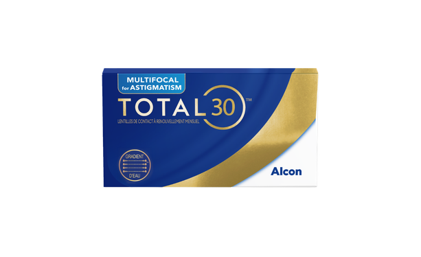 Lentilles de contact Total 30 Multifocal Toric 6L - Vue de face