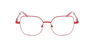 Lunettes de vue femme FELICIE rouge/rose