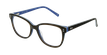 Óculos graduados criança CARLA BRPU (TCHIN-TCHIN +1€) castanho/violeta - vue de 3/4
