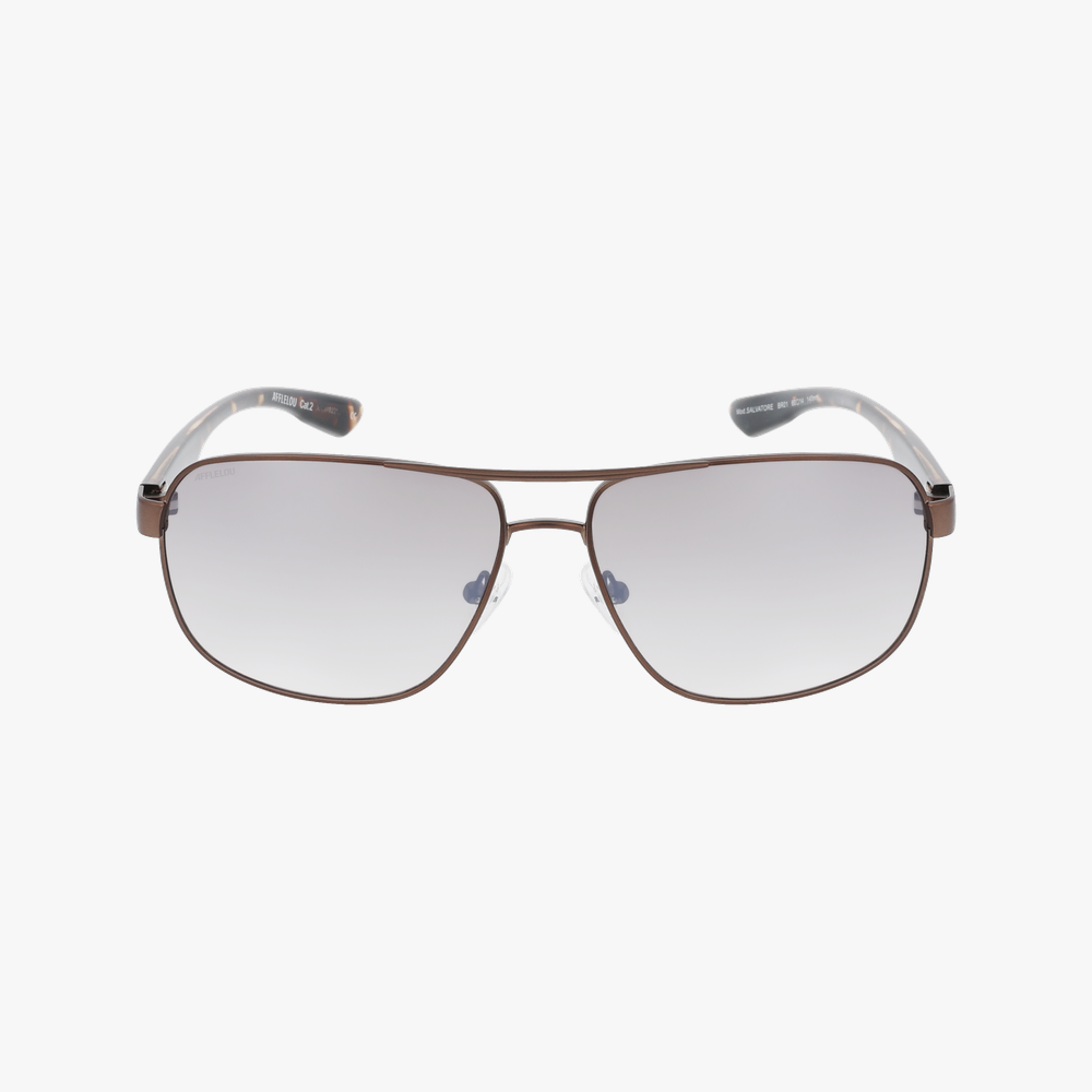 LUNETTES DE SOLEIL homme SALVATORE marron - Vue de face