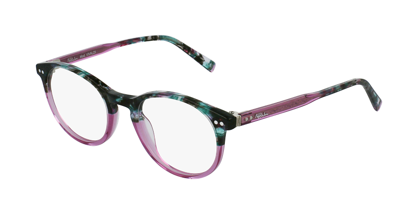 LUNETTES DE VUE VIVALDI vert/rose - vue de 3/4