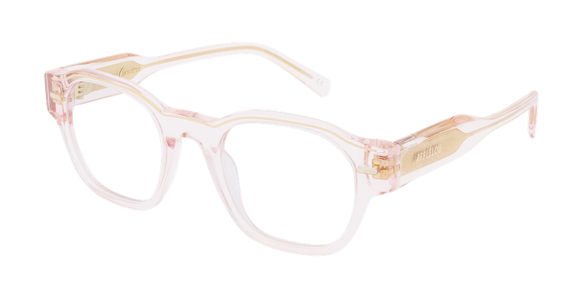 LUNETTES DE VUE CARACTERES FIL D'OR AUTHENTIQUE rose - Vue de face