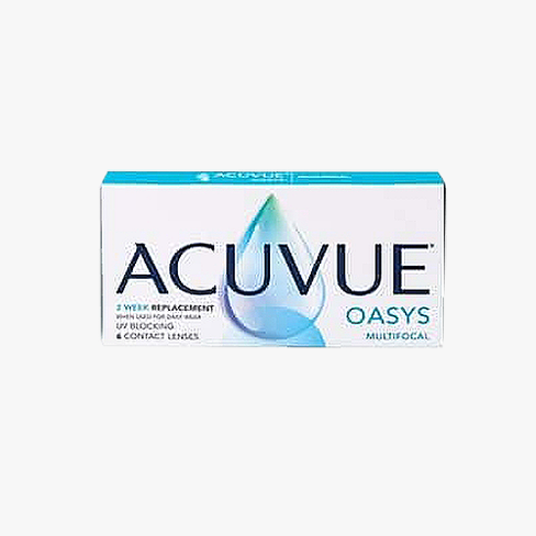 Lentilles de contact Acuvue Oasys Multifocal 6 L Vue de face
