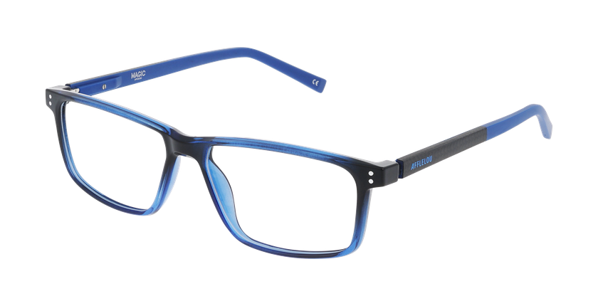 Lunettes de vue homme MAGIC 340 bleu - Vue de face