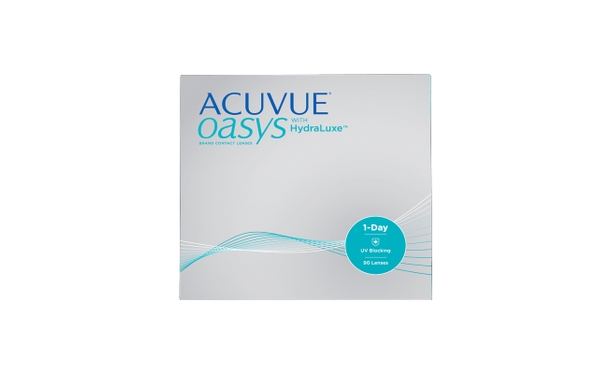 Lentilles de contact Acuvue® Oasys® 1 Day with Hydraluxe™ 90L - Vue de face