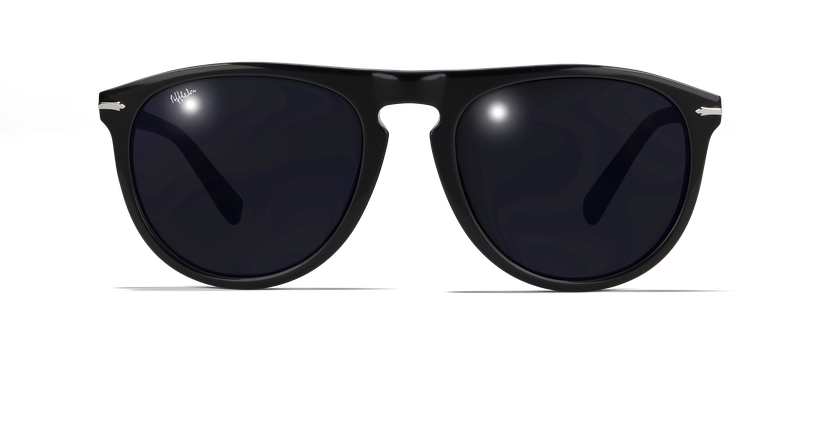 Óculos de sol homem LUIGI (Tchin-Tchin +1€) preto - Vista de frente