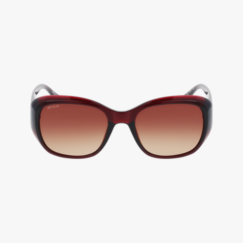 Lunettes de soleil femme COLETA rouge Vue de face