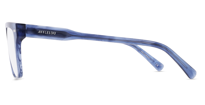 LUNETTES DE VUE homme CARACTÈRES CURIEUX bleu/bleu cristal - Vue de face