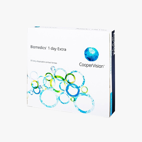 Lentilles de contact Biomedics 1-Day Extra 90 L - Vue de face