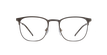LUNETTES DE VUE homme ARGON marron/doré - Vue de face