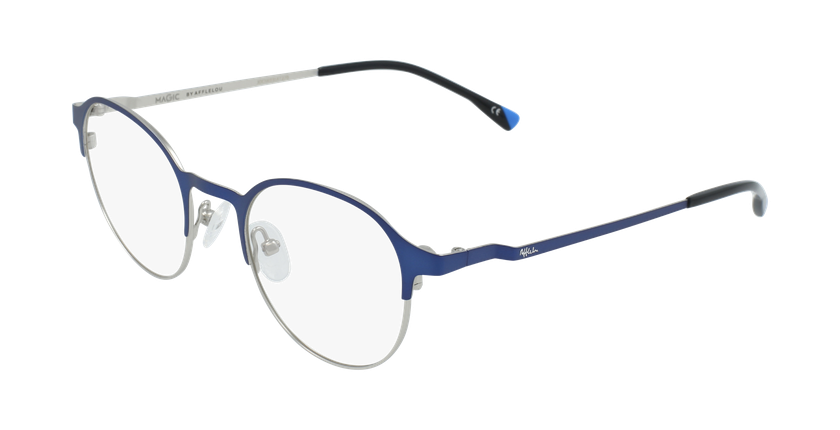Óculos graduados homem MAGIC 53 BLUEBLOCK - BLOQUEIO LUZ AZUL azul/cinzento - vue de 3/4