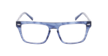 LUNETTES DE VUE homme CARACTÈRES CURIEUX bleu/bleu cristal - Vue de face