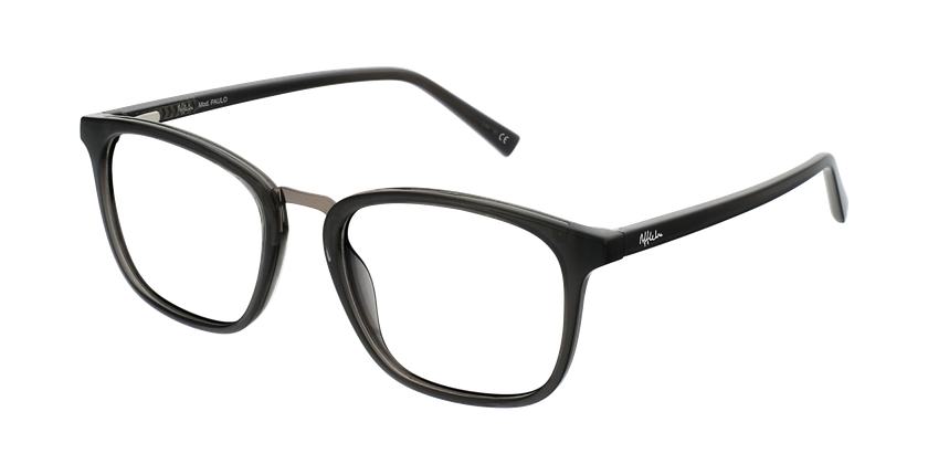 Óculos graduados homem PAULO GU (TCHIN-TCHIN +1€) cinzento/cinzento - vue de 3/4
