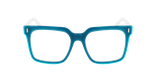 LUNETTES DE VUE femme CARACTÈRES PASSIONNÉE bleu - Vue de face