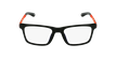 Óculos graduados criança MAGIC 64 BK preto/laranja - Vista de frente