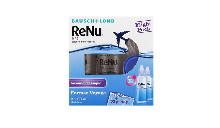 ReNu MPS Flight Pack 2x60ml - Vista de frente