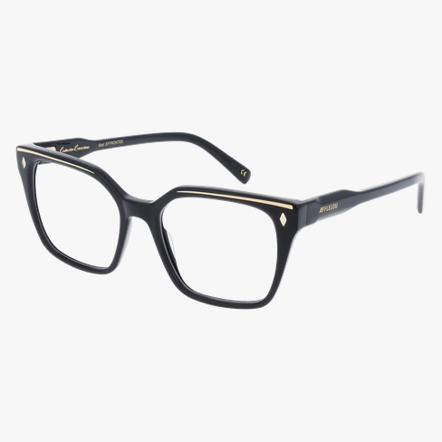 LUNETTES DE VUE femme CARACTERES FIL D'OR EFFRONTEE noir