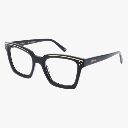 LUNETTES DE VUE femme CARACTERES FIL D'OR MYSTERIEUSE noir