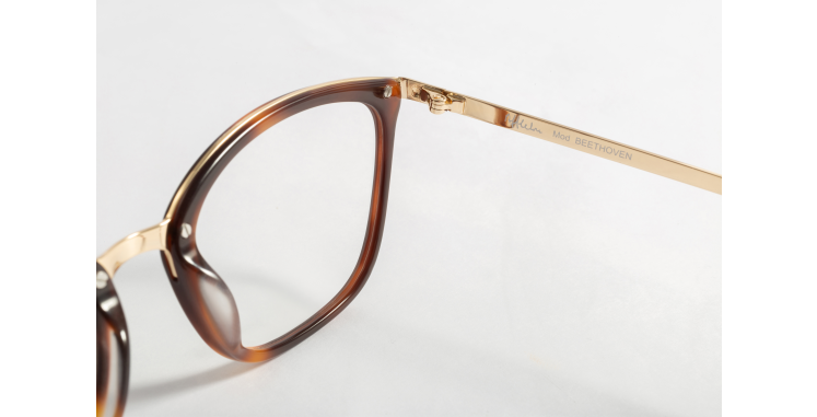 Lunettes de vue femme BEETHOVEN doré/écaille
