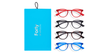 LUNETTES DE VUE COFFRET04 bleu - Vue de face
