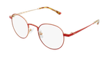 LUNETTES DE VUE MAGIC 70 rouge/doré - vue de 3/4