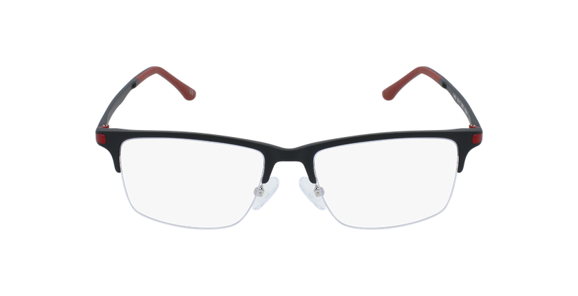 Óculos graduados homem MAGIC 56 BLUEBLOCK - BLOQUEIO LUZ AZUL preto/vermelho - Vista de frente