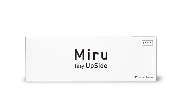 Lentilles de contact Miru 1Day UpSide Toric 30L - Vue de face