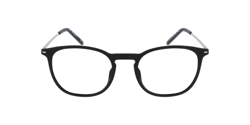 Óculos graduados homem UMBERTO BK (TCHIN-TCHIN +1€) preto/prateado Vista de frente