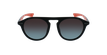 Óculos de sol BORNEO POLARIZED preto/vermelho - Vista de frente