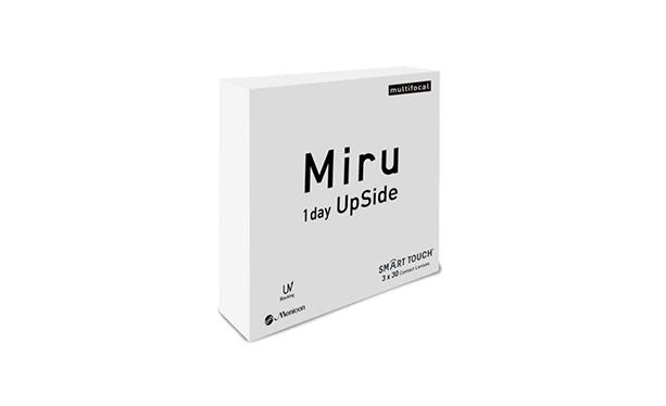 Lentilles de contact Miru 1 day UpSide multifocal 3 x 30 L - Vue de face