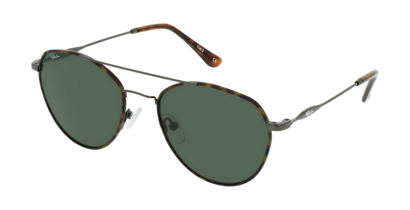LUNETTES DE SOLEIL MOYA gris/écaille - Vue de face